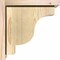 Ekena Millwork Newport Rough Sawn Corbel w/Backplate, Douglas Fir, 8"W x 12"D x 12"H COR08X12X12NEW01RDF - alternate 4